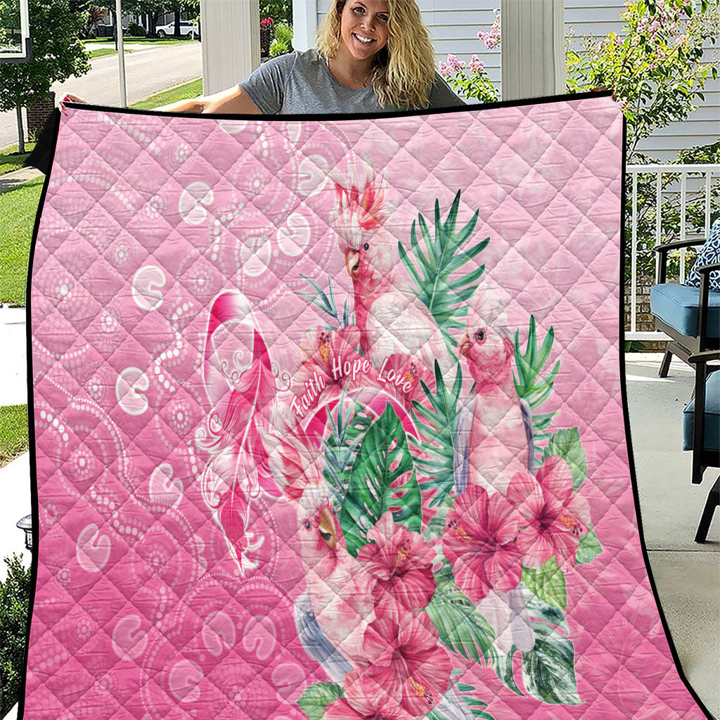 Australia Cockatoos Breast Cancer Quilt Faith Hope Love