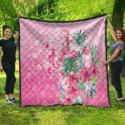 Australia Cockatoos Breast Cancer Quilt Faith Hope Love