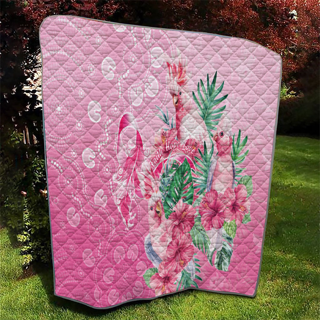 Australia Cockatoos Breast Cancer Quilt Faith Hope Love