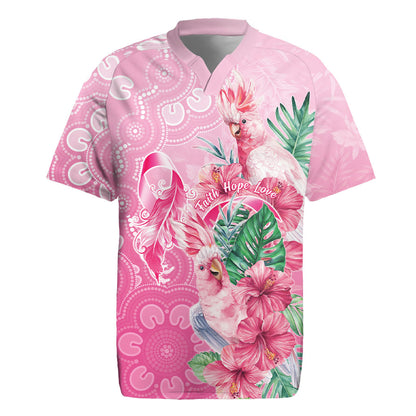 Australia Cockatoos Breast Cancer Rugby Jersey Faith Hope Love