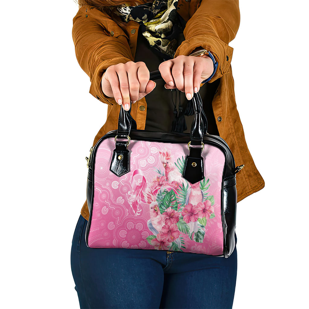 Australia Cockatoos Breast Cancer Shoulder Handbag Faith Hope Love