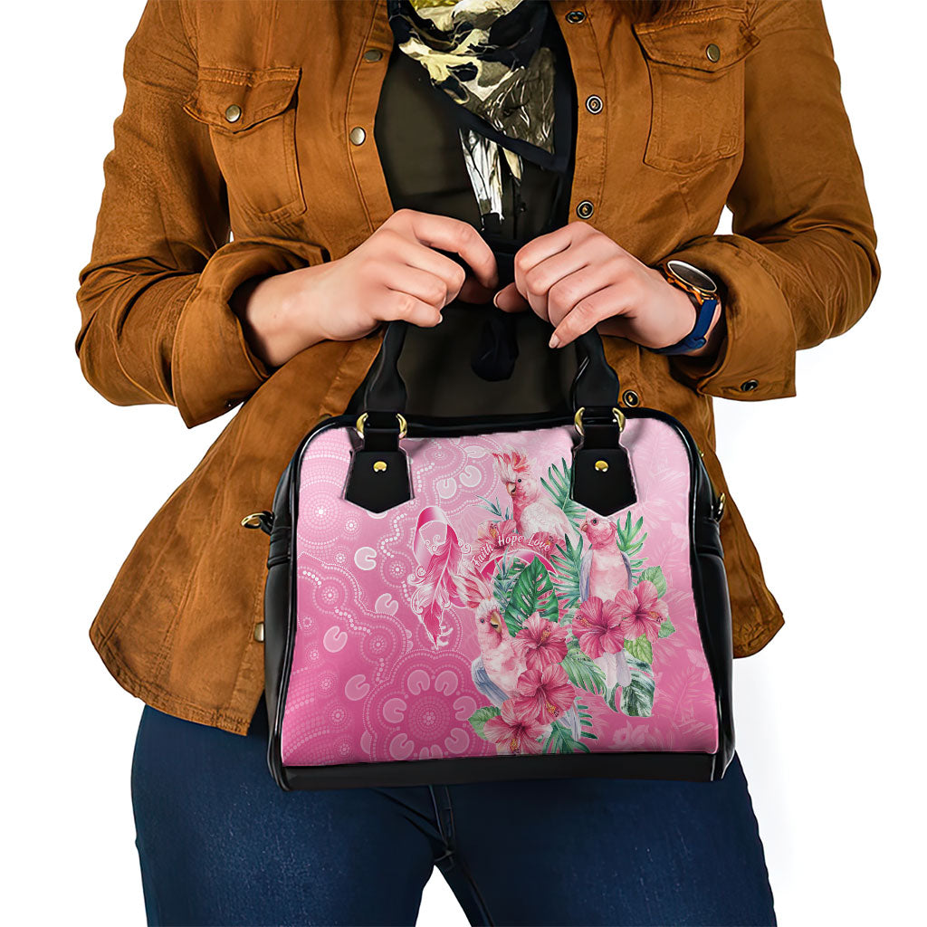 Australia Cockatoos Breast Cancer Shoulder Handbag Faith Hope Love