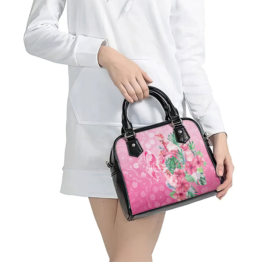 Australia Cockatoos Breast Cancer Shoulder Handbag Faith Hope Love