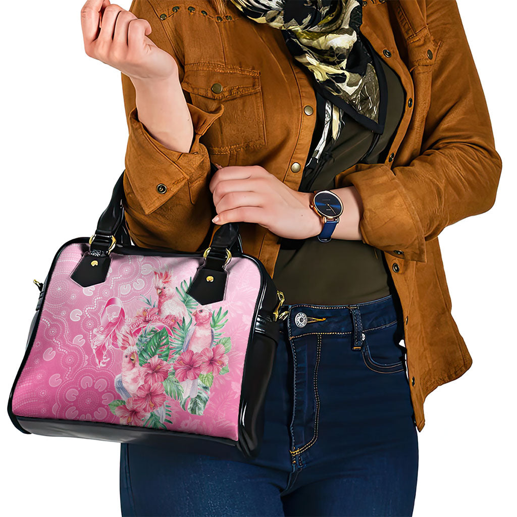 Australia Cockatoos Breast Cancer Shoulder Handbag Faith Hope Love