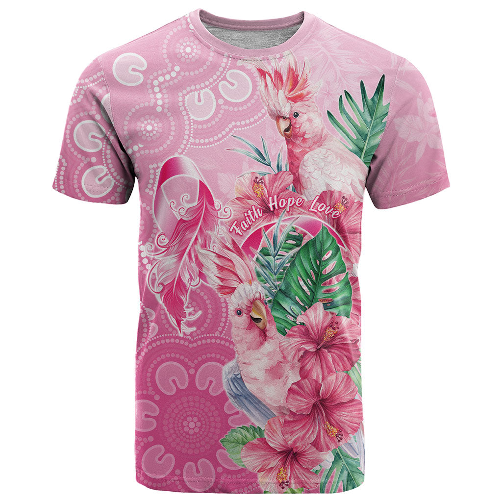 Australia Cockatoos Breast Cancer T Shirt Faith Hope Love