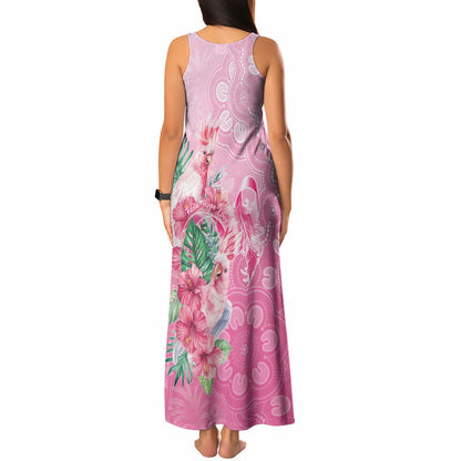 Australia Cockatoos Breast Cancer Tank Maxi Dress Faith Hope Love