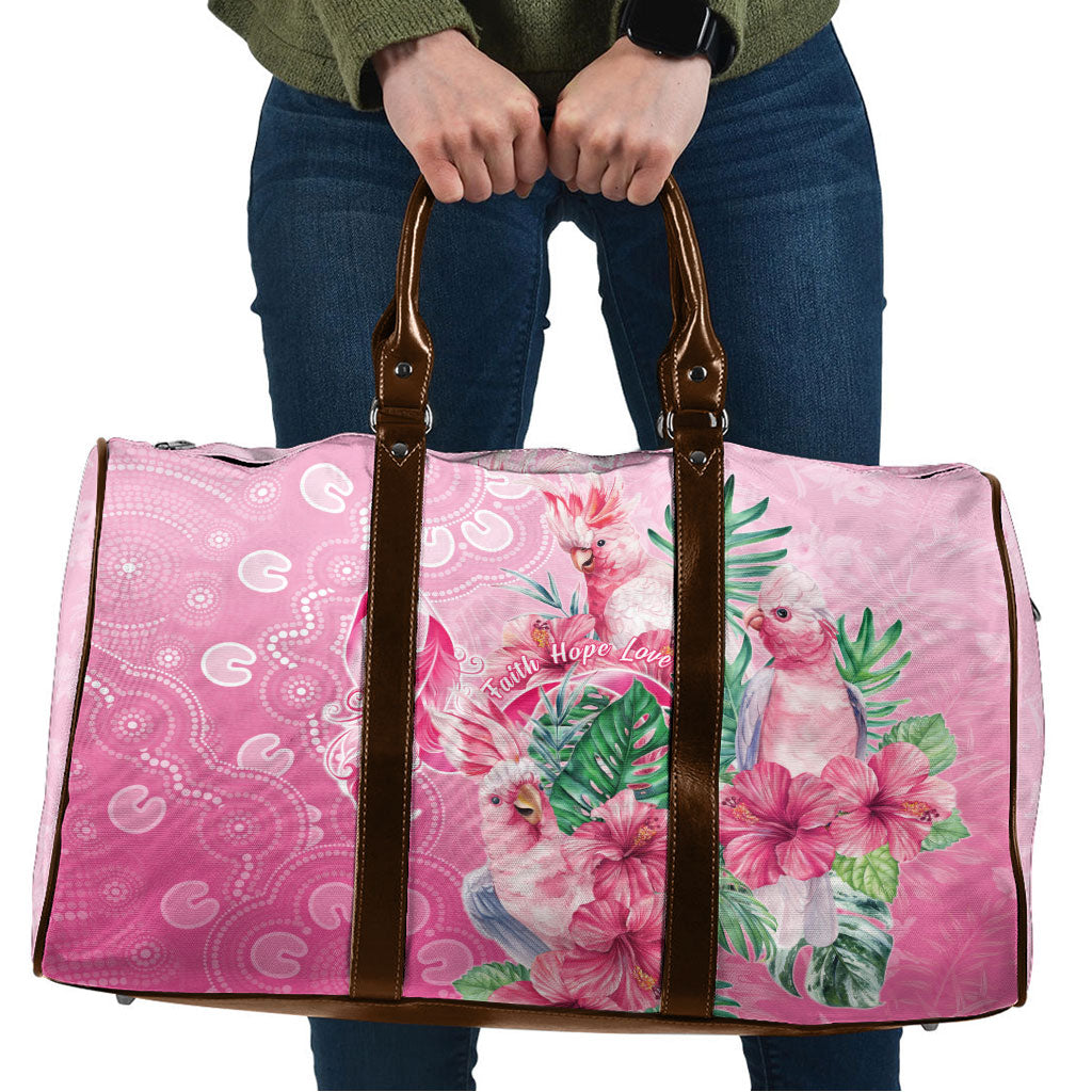 Australia Cockatoos Breast Cancer Travel Bag Faith Hope Love