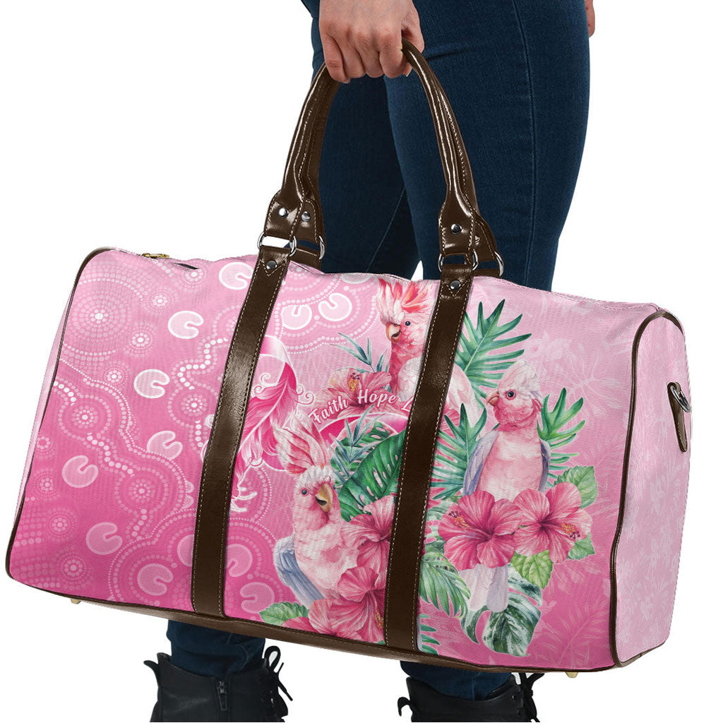 Australia Cockatoos Breast Cancer Travel Bag Faith Hope Love