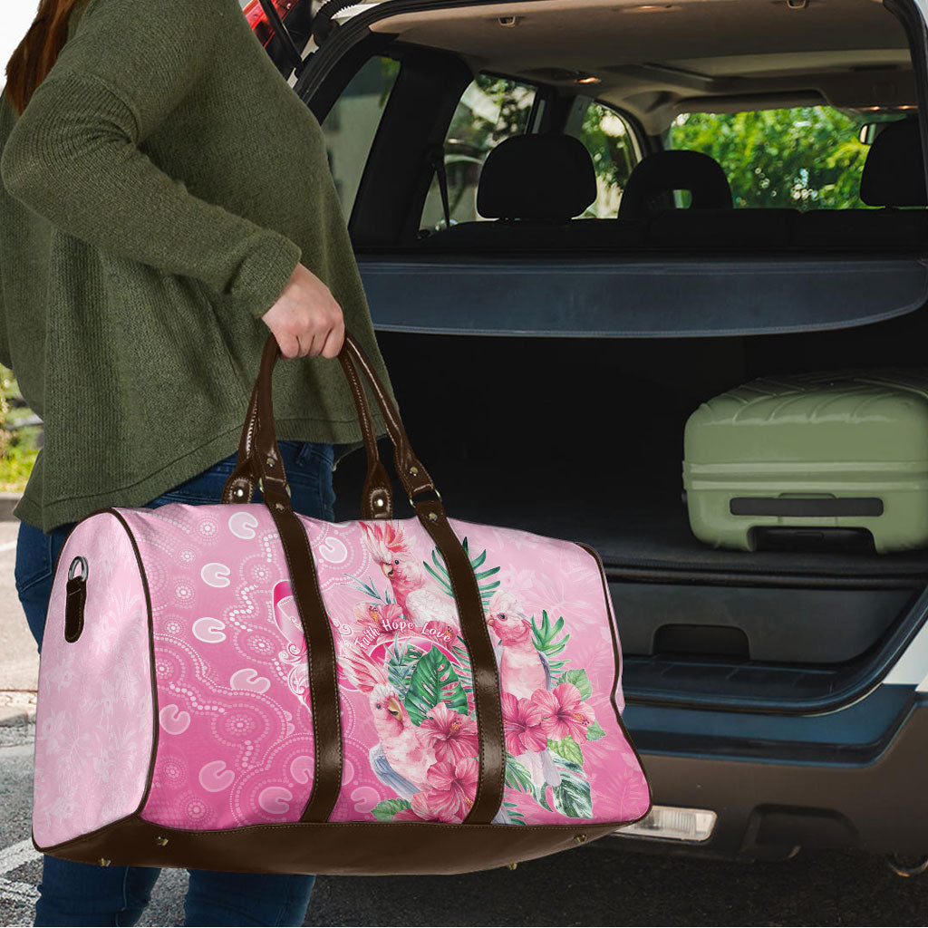 Australia Cockatoos Breast Cancer Travel Bag Faith Hope Love