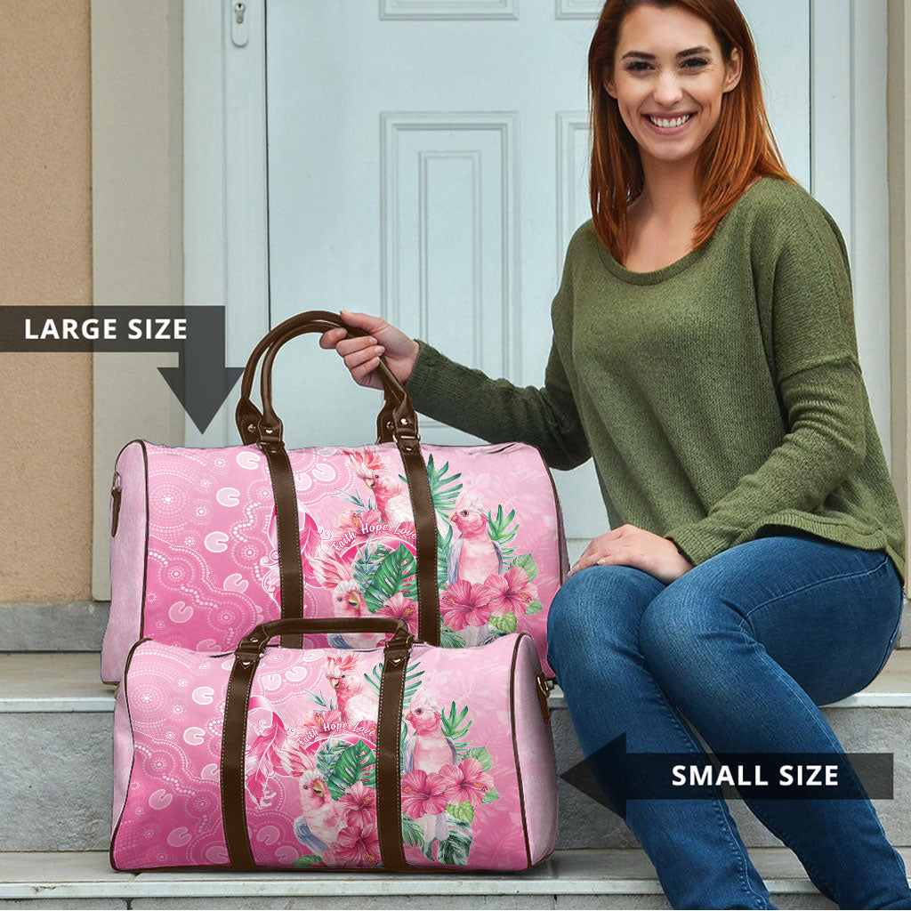 Australia Cockatoos Breast Cancer Travel Bag Faith Hope Love