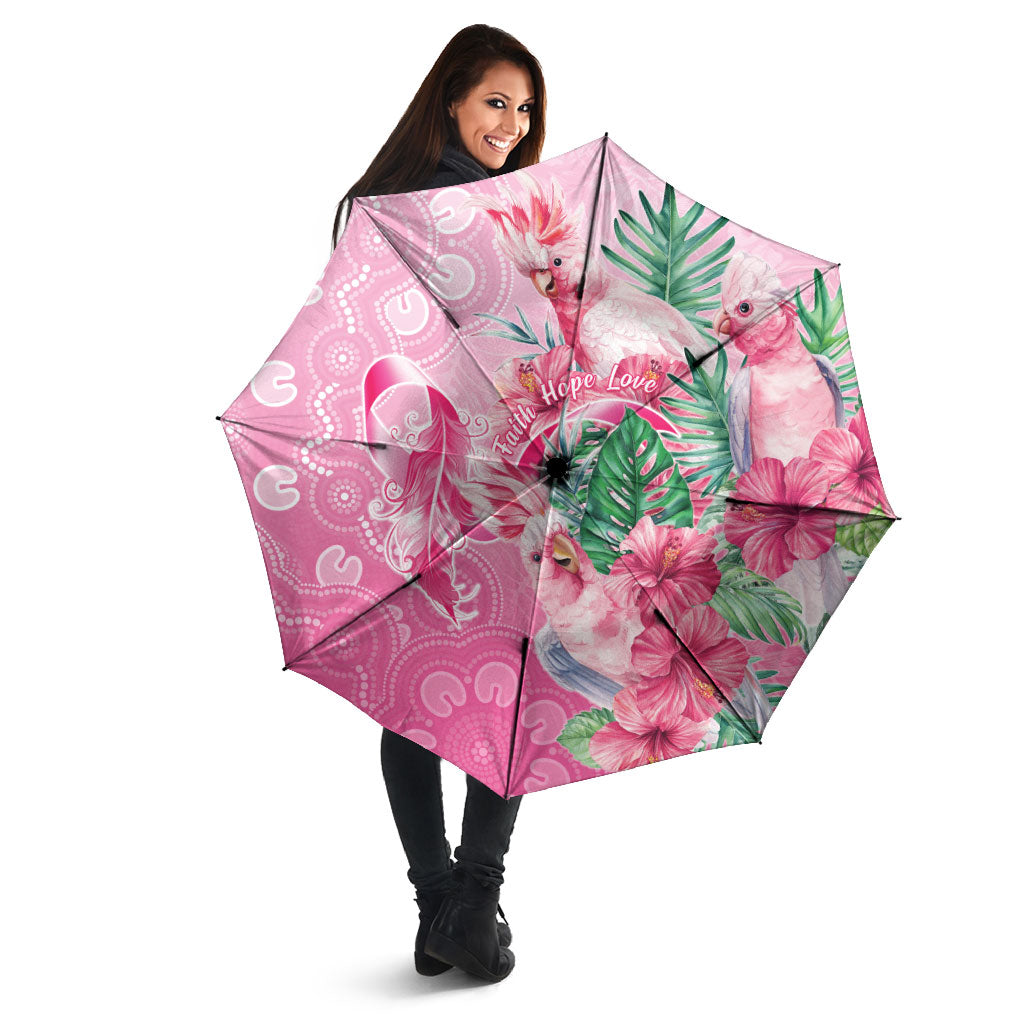 Australia Cockatoos Breast Cancer Umbrella Faith Hope Love