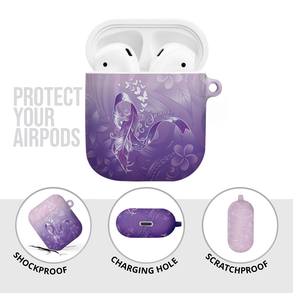 Lupus Survivor AirPods Case Polynesian Style