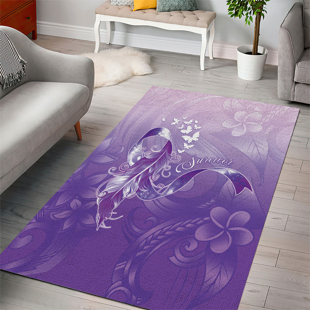Lupus Survivor Area Rug Polynesian Style