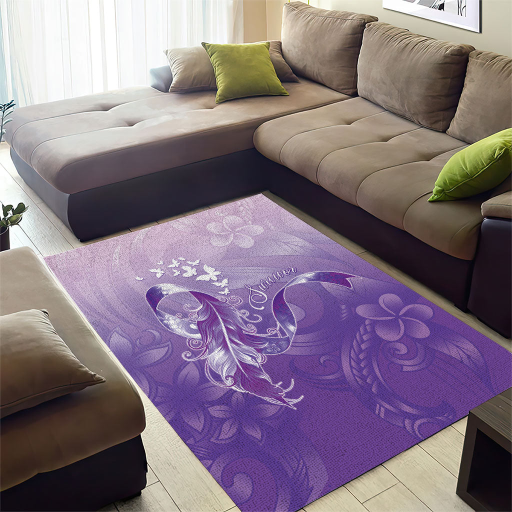 Lupus Survivor Area Rug Polynesian Style