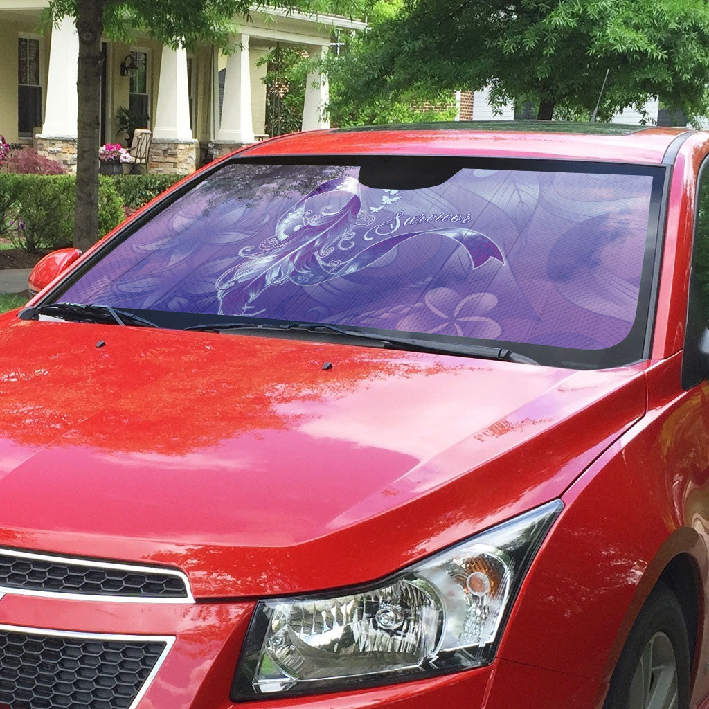 Lupus Survivor Auto Sun Shade Polynesian Style