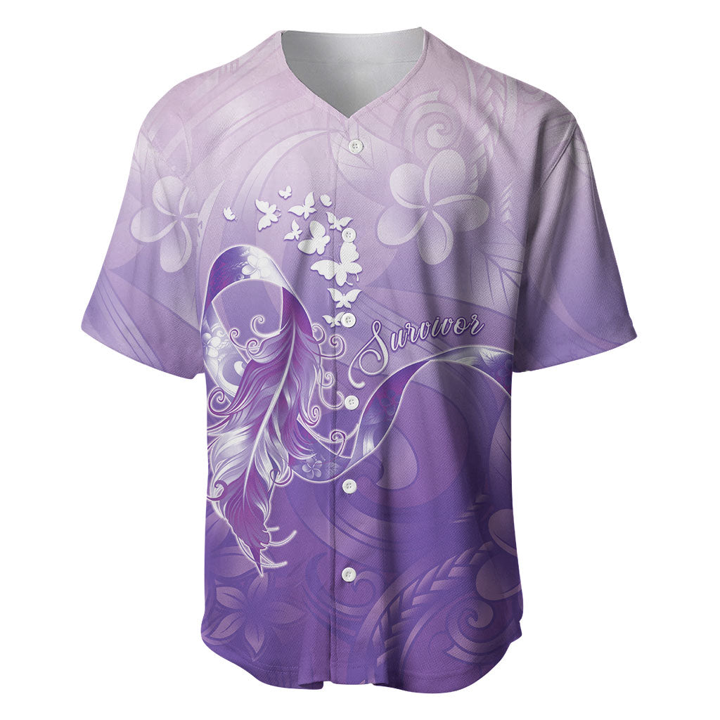 Lupus Survivor Baseball Jersey Polynesian Style