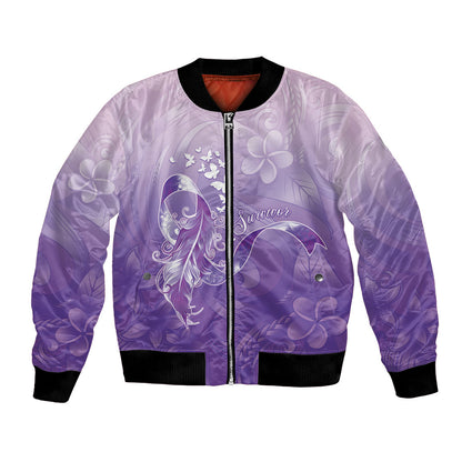 Lupus Survivor Bomber Jacket Polynesian Style