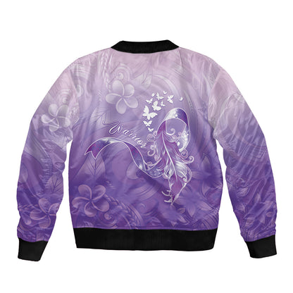 Lupus Survivor Bomber Jacket Polynesian Style