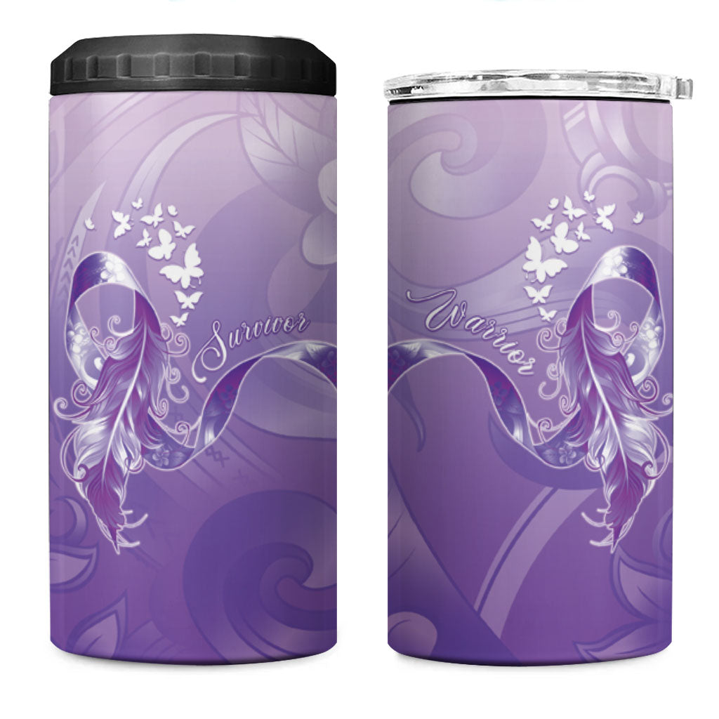 Lupus Survivor 4 in 1 Can Cooler Tumbler Polynesian Style