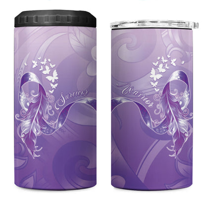 Lupus Survivor 4 in 1 Can Cooler Tumbler Polynesian Style