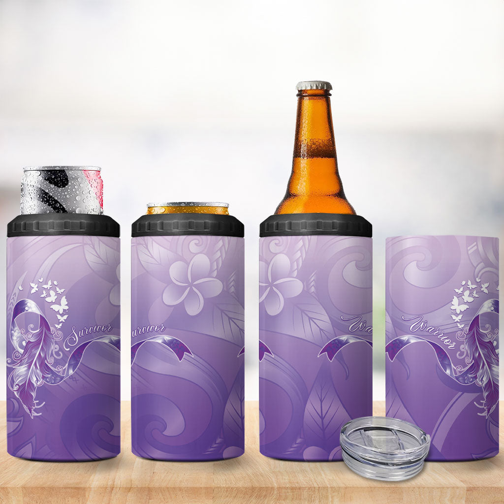 Lupus Survivor 4 in 1 Can Cooler Tumbler Polynesian Style