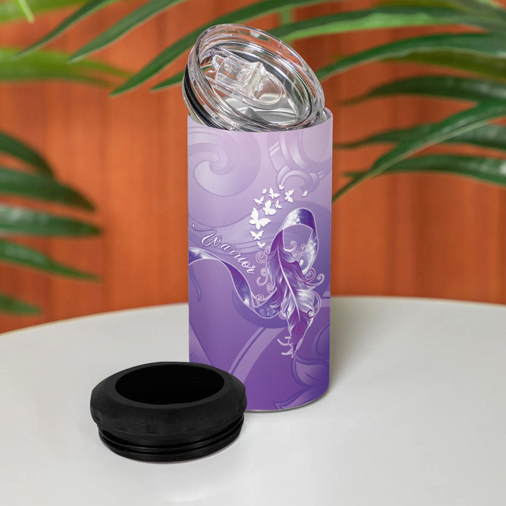 Lupus Survivor 4 in 1 Can Cooler Tumbler Polynesian Style
