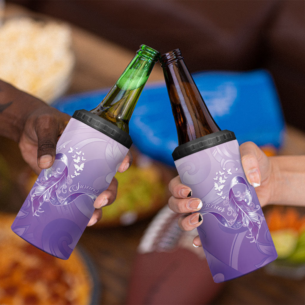 Lupus Survivor 4 in 1 Can Cooler Tumbler Polynesian Style