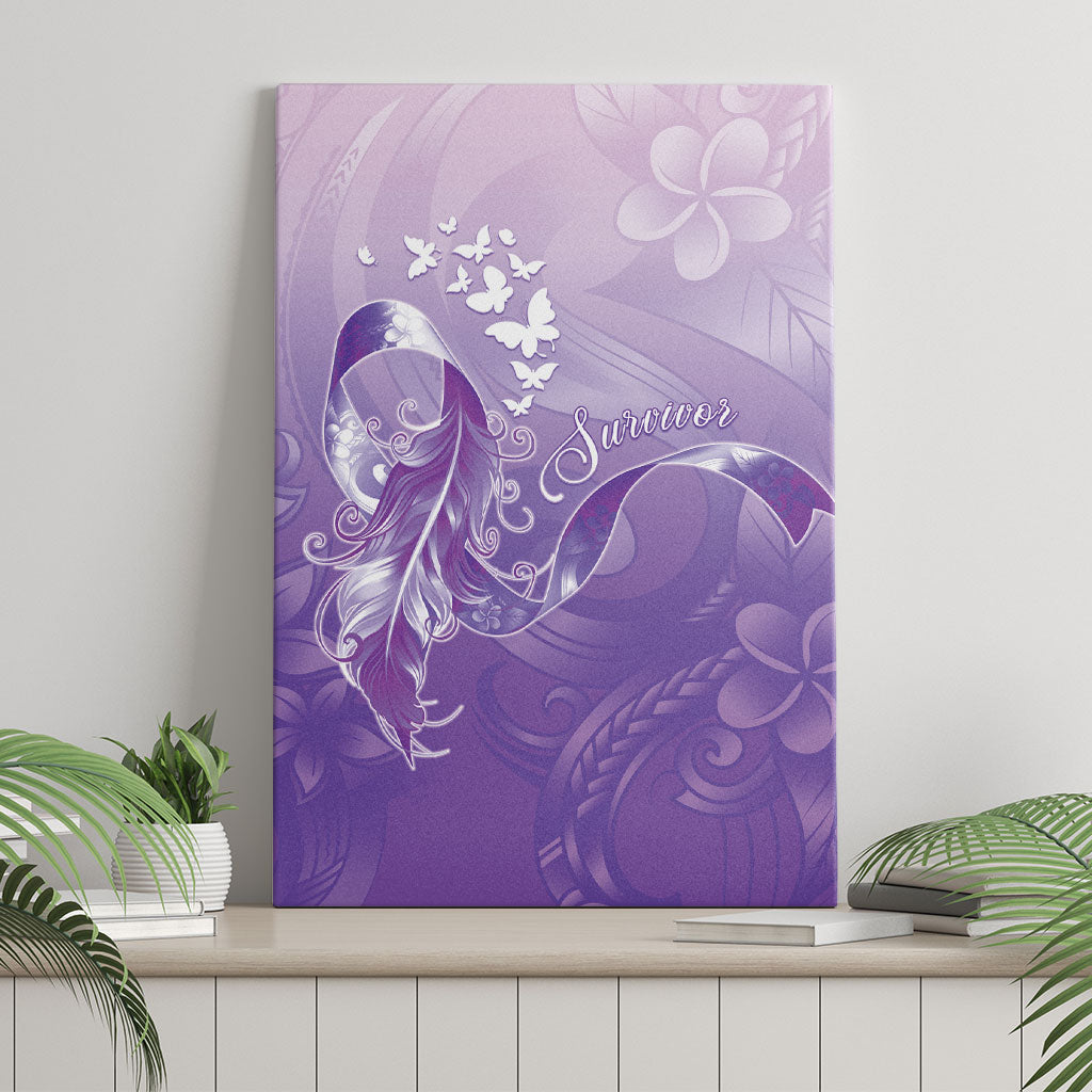 Lupus Survivor Canvas Wall Art Polynesian Style
