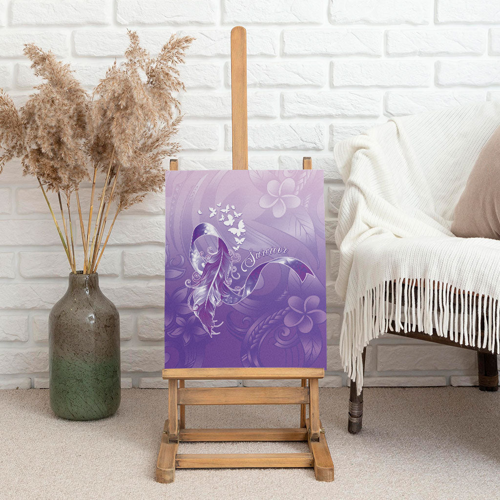 Lupus Survivor Canvas Wall Art Polynesian Style