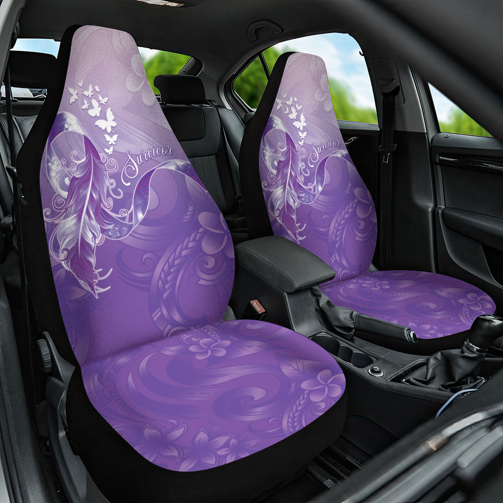 Lupus Survivor Car Seat Cover Polynesian Style