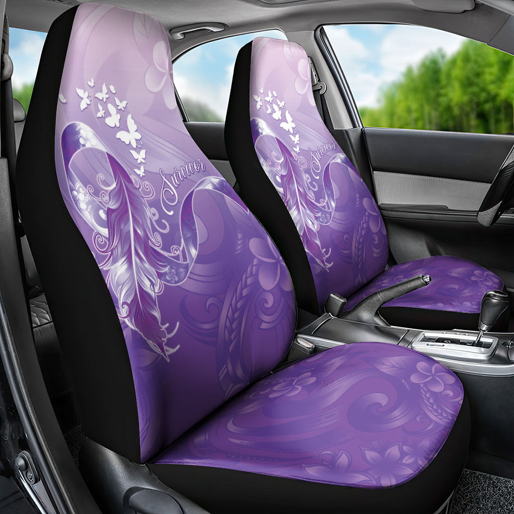 Lupus Survivor Car Seat Cover Polynesian Style