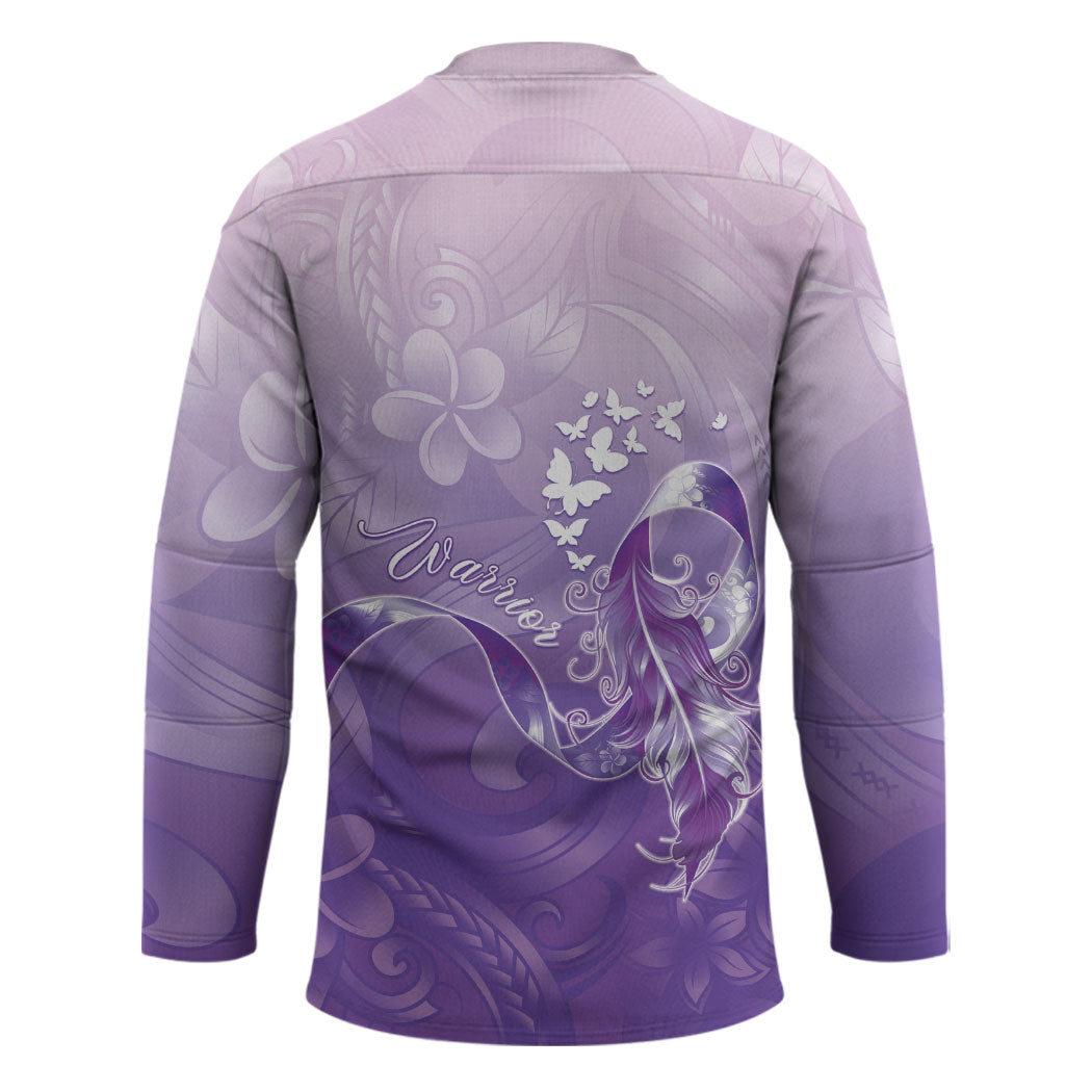 Lupus Survivor Hockey Jersey Polynesian Style