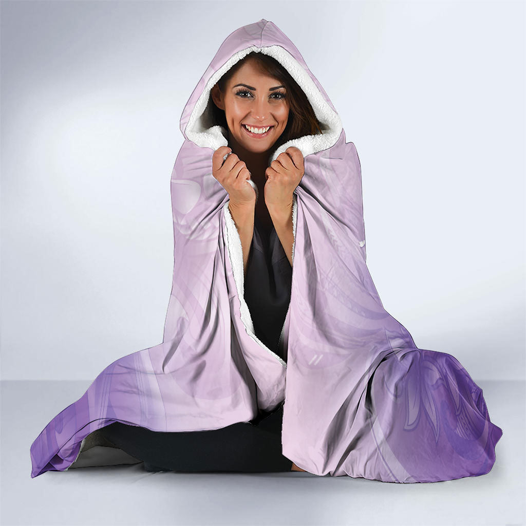 Lupus Survivor Hooded Blanket Polynesian Style