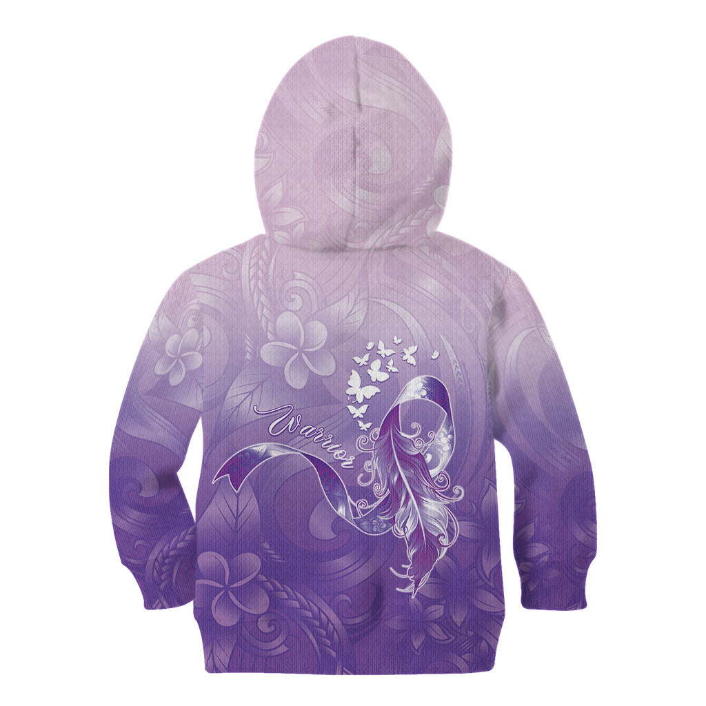 Lupus Survivor Kid Hoodie Polynesian Style