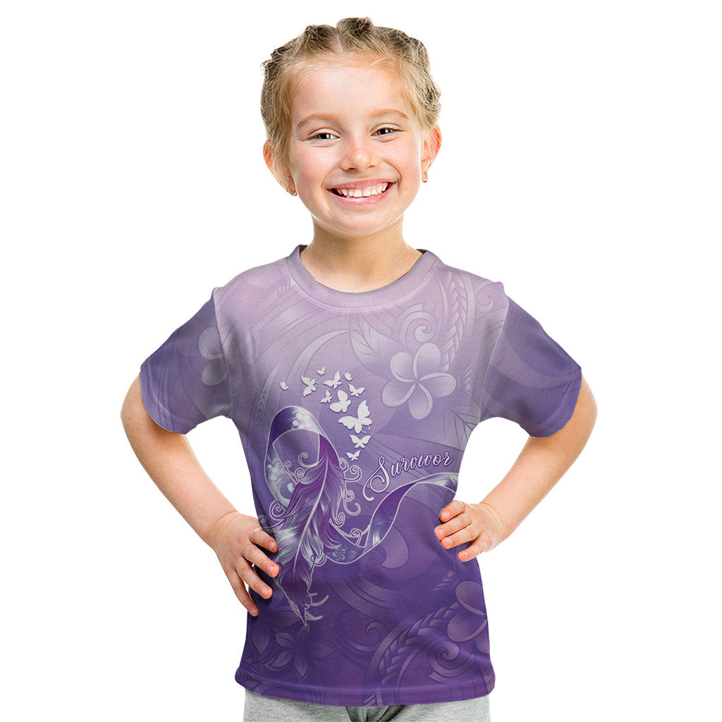 Lupus Survivor Kid T Shirt Polynesian Style