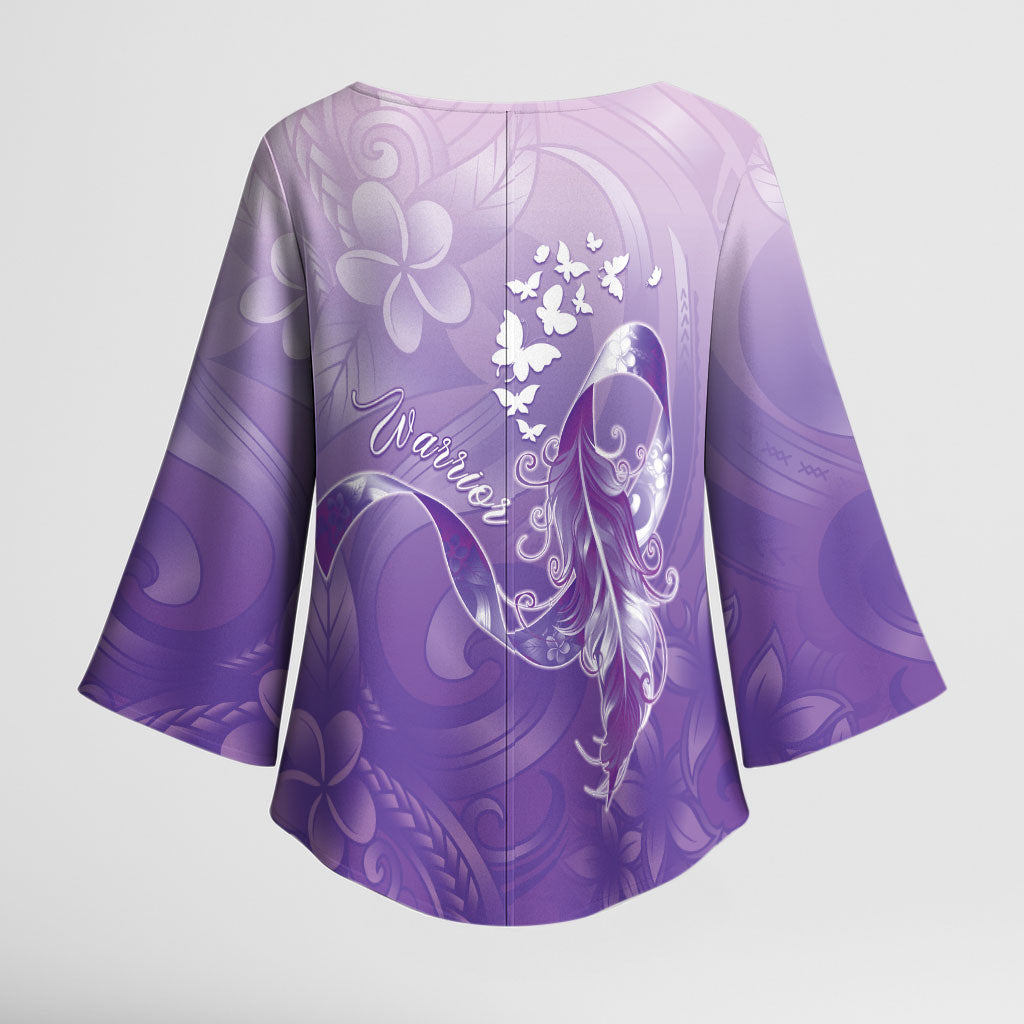 Lupus Survivor Kimono Sleeve Blouse Polynesian Style