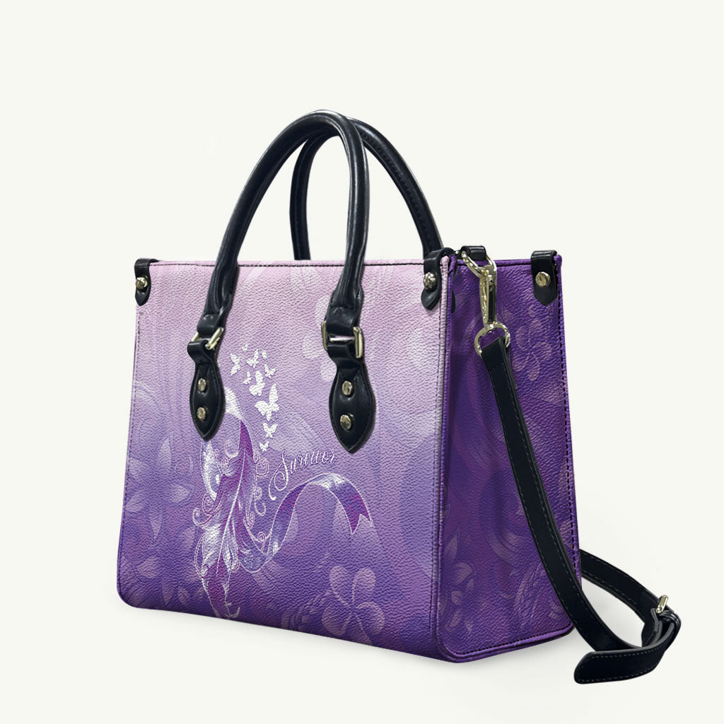 Lupus Survivor Leather Bag Polynesian Style