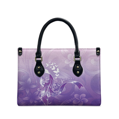 Lupus Survivor Leather Bag Polynesian Style