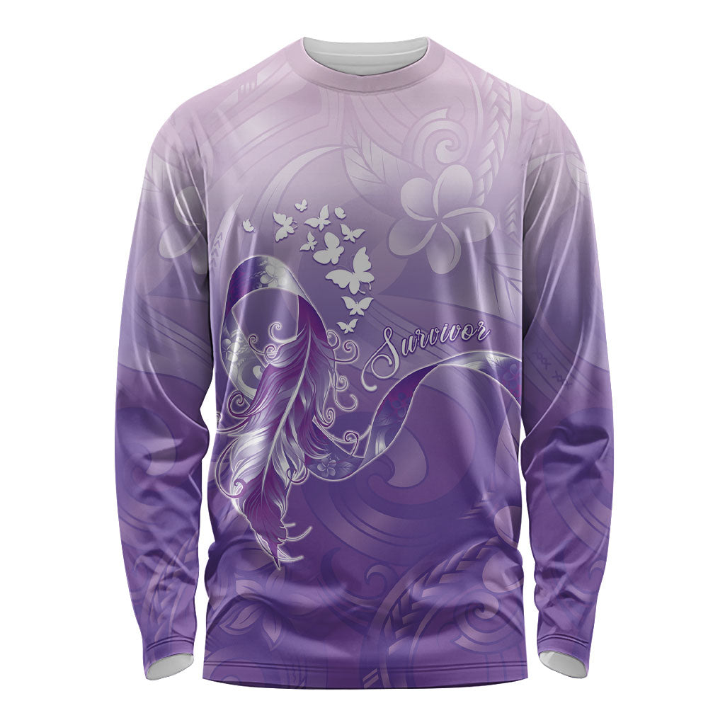 Lupus Survivor Long Sleeve Shirt Polynesian Style