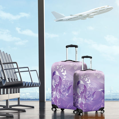 Lupus Survivor Luggage Cover Polynesian Style