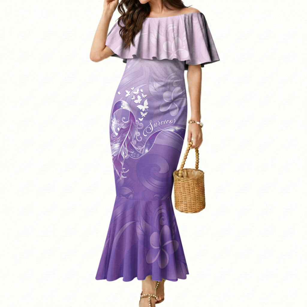 Lupus Survivor Mermaid Dress Polynesian Style