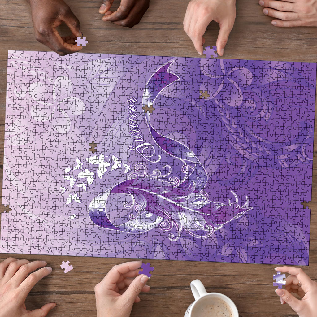 Lupus Survivor Puzzle Polynesian Style