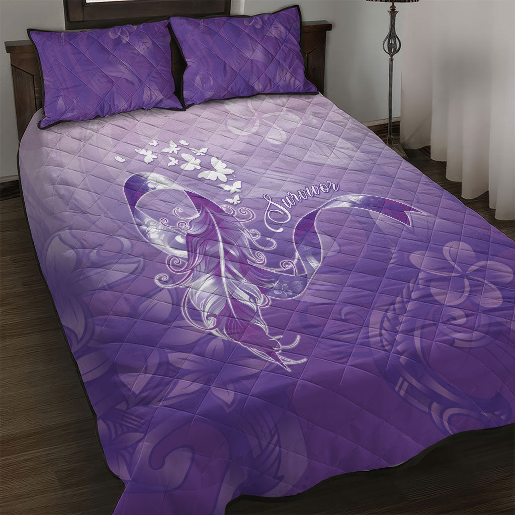 Lupus Survivor Quilt Bed Set Polynesian Style