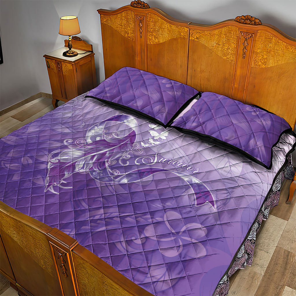 Lupus Survivor Quilt Bed Set Polynesian Style