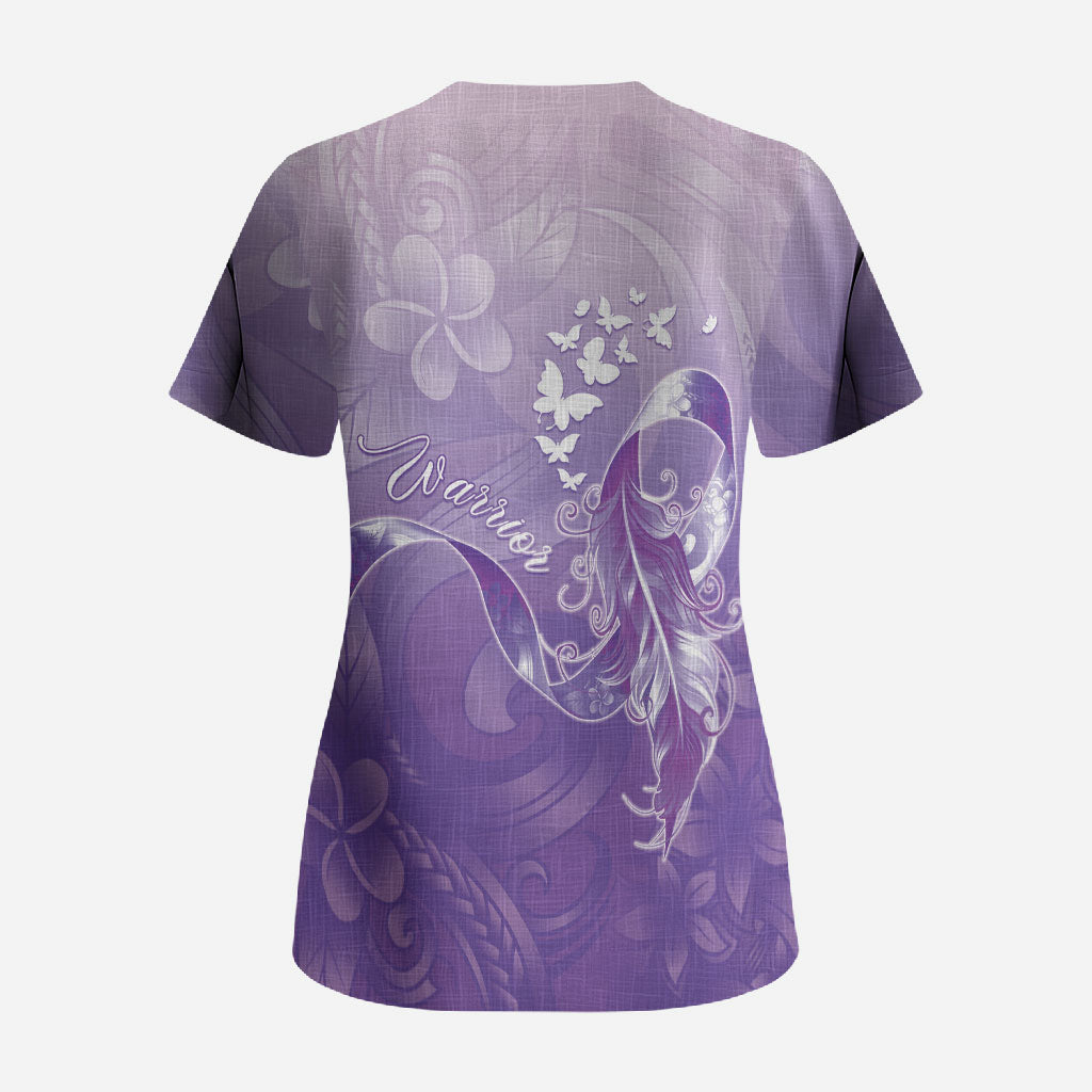 Lupus Survivor Scrub Top Polynesian Style
