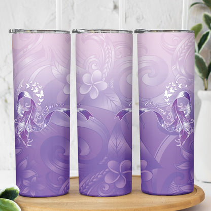 Lupus Survivor Skinny Tumbler Polynesian Style
