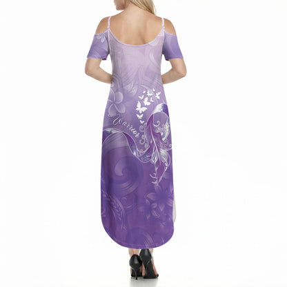 Lupus Survivor Summer Maxi Dress Polynesian Style