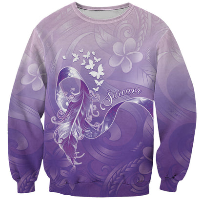 Lupus Survivor Sweatshirt Polynesian Style