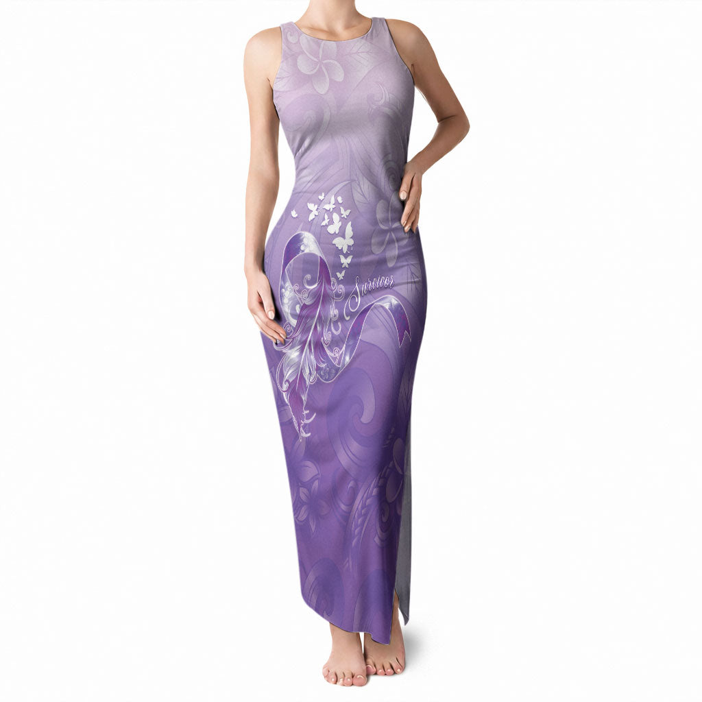 Lupus Survivor Tank Maxi Dress Polynesian Style