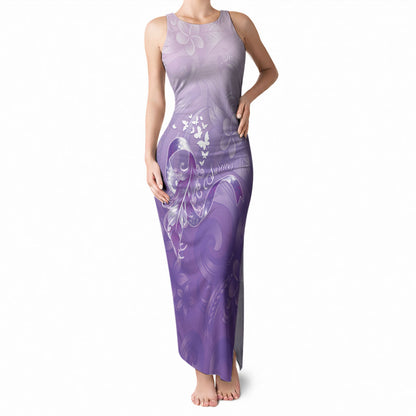 Lupus Survivor Tank Maxi Dress Polynesian Style